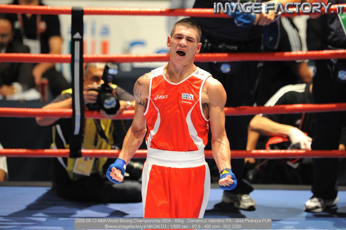 2009-09-12 AIBA World Boxing Championship 0504 - 60kg - Domenico Valentino ITA - Jose Pedraza PUR